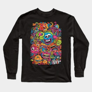 Monstrous Mash-Up Long Sleeve T-Shirt